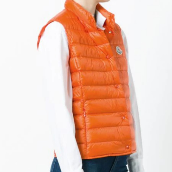 moncler orange vest